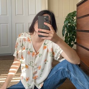 Nordstrom floral blouse